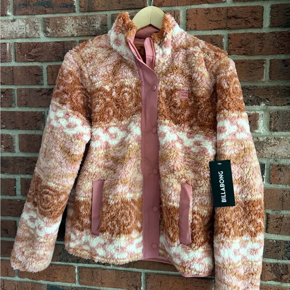 Billabong Women's Multicolor Teddy Jacket